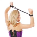 Picture of FETISH FANTASY SERIES - SILK ROPE LOVE CUFFS BLACK