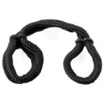 Picture of FETISH FANTASY SERIES - SILK ROPE LOVE CUFFS BLACK