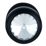 Picture of DIAMOND BUTT PLUG ALUMINIUM  83MM X 30MM BLACK