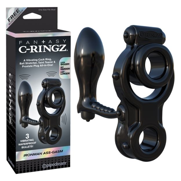 Picture of C-RINGZ IRONMAN ASS-GASM BLACK