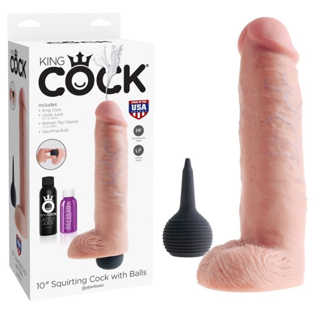 Picture of KING COCK 10" SQUIRTING COCK W/ BALLS