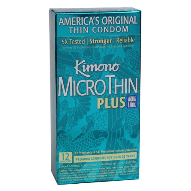 Picture of KIMONO MICRO THIN PLUS AQUA LUBE BOX 12 UNITS