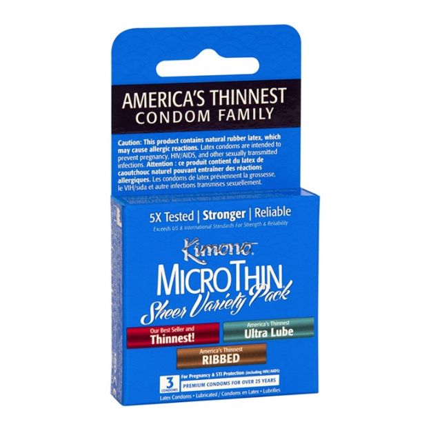 Picture of KIMONO MICROTHIN SHEER VARIETY PACK BOX 3 UNITS