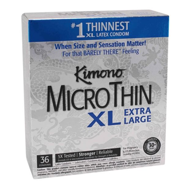 Picture of KIMONO MICROTHIN XL EXTRA LARGE BOX 36 UNITS