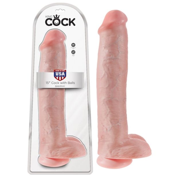 Picture of King Cock 15" Cock with Balls - Flesh