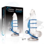 Picture of Vibrating - Dual Vibrating Cock Cage - Blue