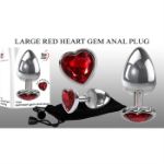 Picture of LARGE RED HEART GEM ANAL PLUG