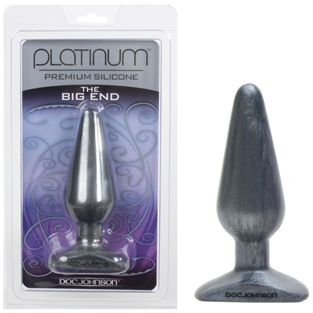 Picture of PLATINUM SILICONE THE BIG END - CHARCOAL
