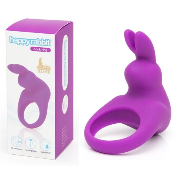 Picture of Happy Rabbit - Rechargeable Cock Ring Purple