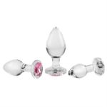 Picture of PINK GEM GLASS PLUG SET