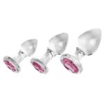Picture of PINK GEM GLASS PLUG SET