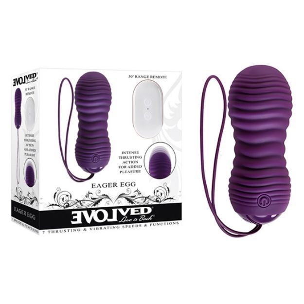 Picture of Eager Egg - Silicone rechargeable - Purple