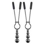 Picture of Beaded Nipple Clamps - Black Chrome