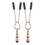 Picture of Beaded Nipple Clamps - Rose Gold
