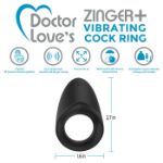 Picture of DL - Zinger+ Cock Ring - Rechargeable - Black
