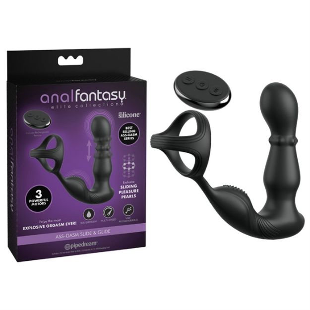 Picture of Anal Fantasy Elite Ass-gasm Slide & Glide - Black