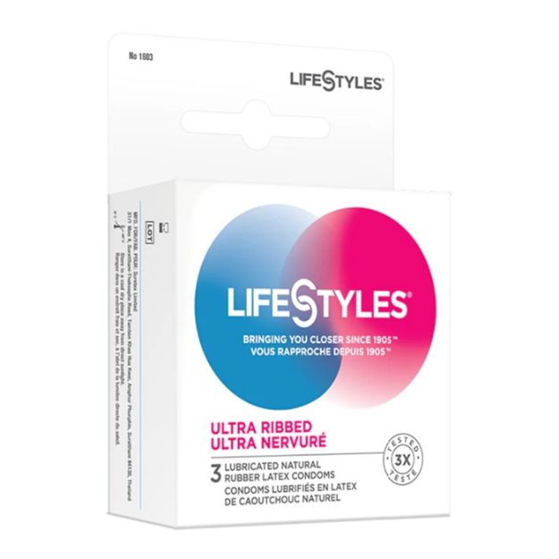 Picture of Lifestyle Ultra Ribbed Condom 3/Box